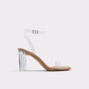 Aldo NEW Etmilyn Clear Strappy Heels